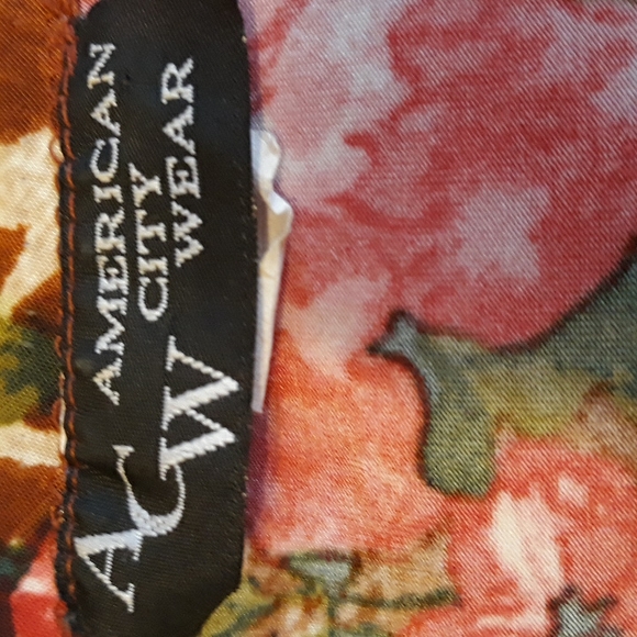 2/$18 American City Wear 3XL Cheetah and Pink Floral Top - Picture 6 of 11